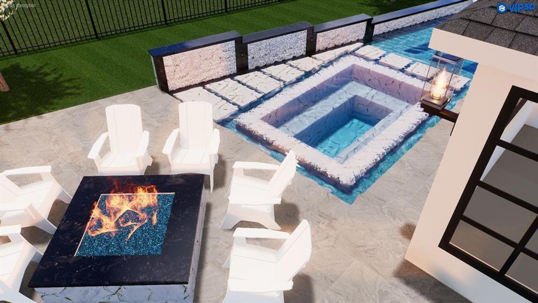 ** VIRTUAL POOL RENDERING ONLY **