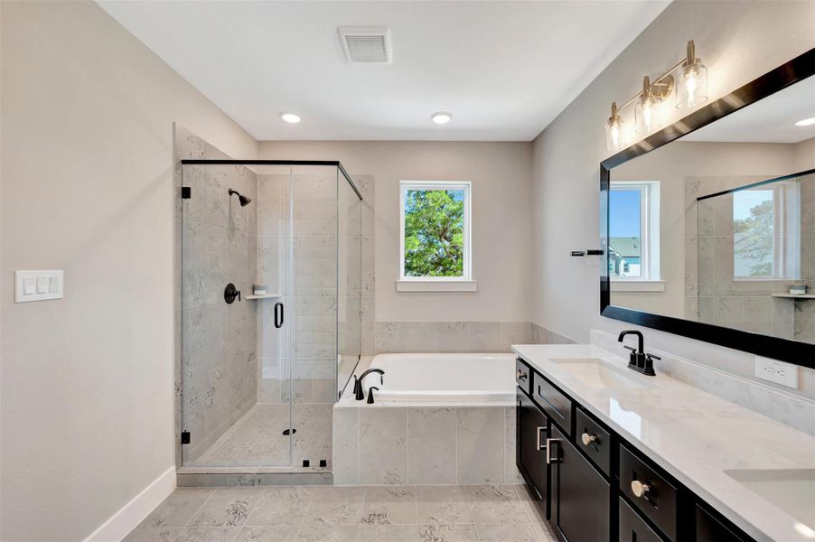 Furnished interior view inside a new home in Retreat at Oak Park, Houston (Image 4).