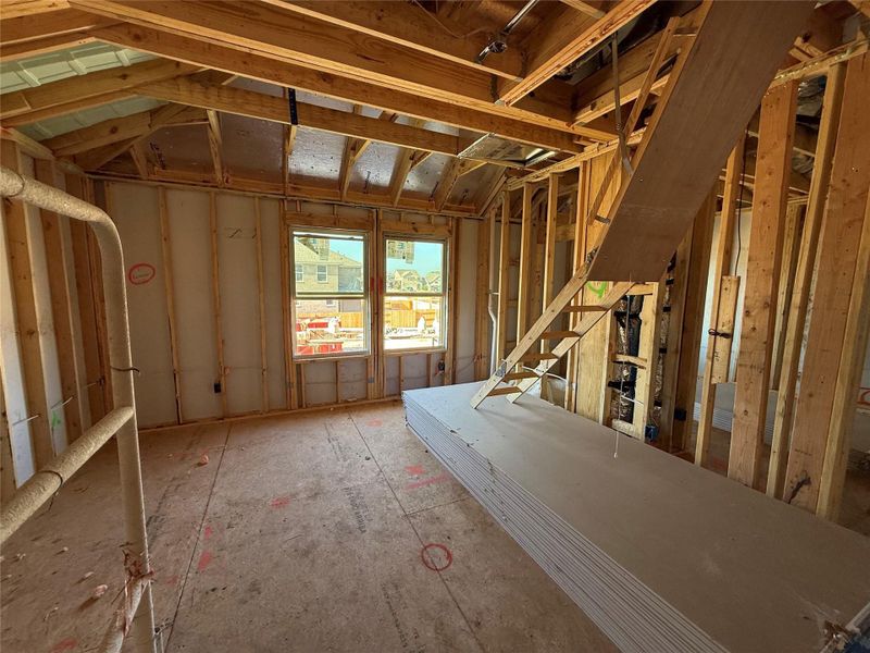 In-progress construction of a new home in The Cottages at La Cima, San Marcos, TX (Image 26).