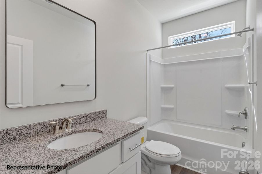 Representative Photo. Secondary Bathroom