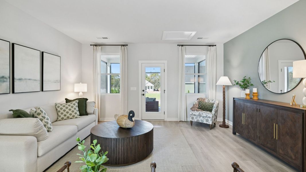 Representative furnished interior of a home built from the FAYETTE A by D.R. Horton in Harvest Point, Spring Hill (Image 9). Representative furnished interior of a home built from the FAYETTE A by D.R. Horton in Harvest Point, Spring Hill (Image 9).