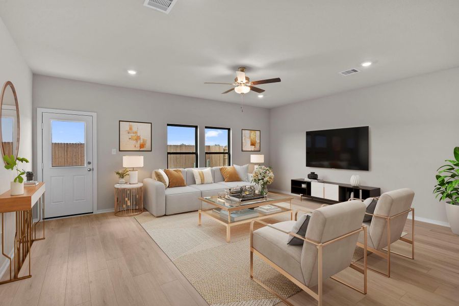 Furnished interior view inside a new home in Arabella on the Prairie, Richmond (Image 7).