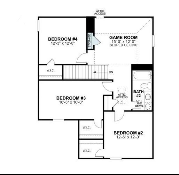 2D floor plan layout of this home in , Cypress, TX (Image 5). 2D floor plan layout of this home in , Cypress, TX (Image 5).