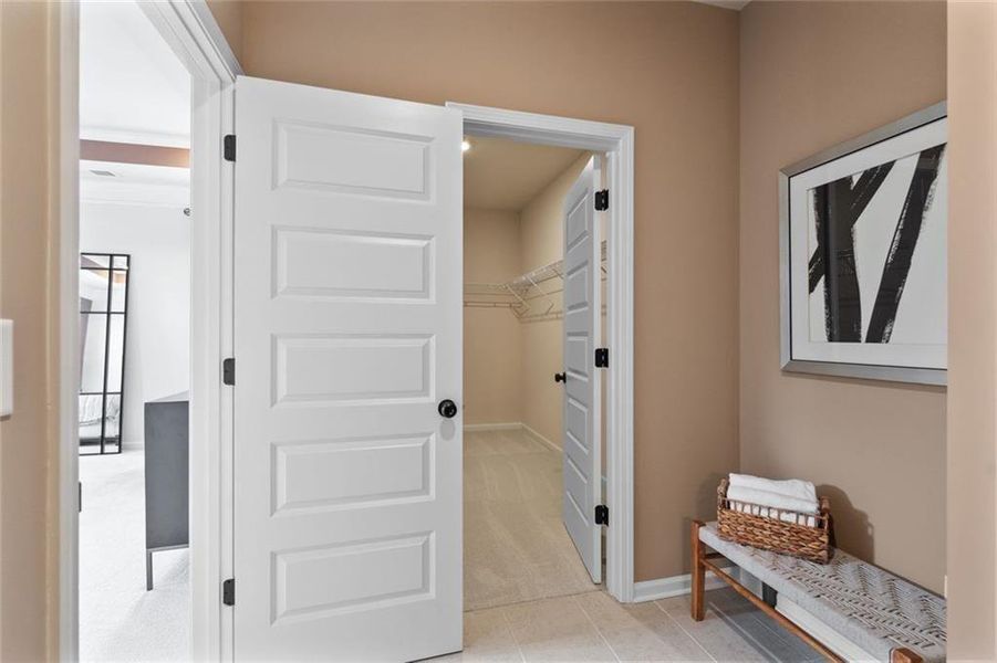 Furnished interior view inside a new home in Trinity Station, Auburn (Image 27).