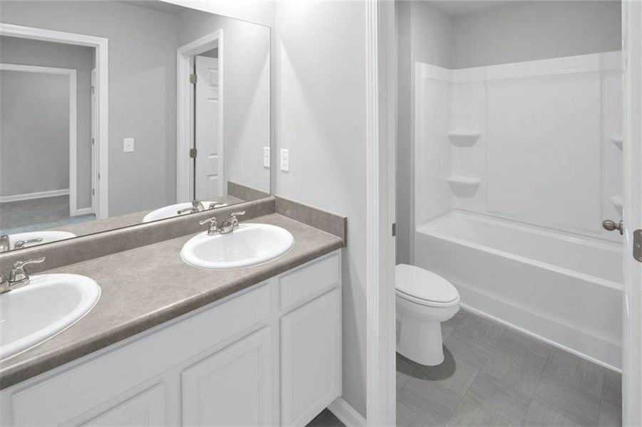 Furnished interior view inside a new home in Poplar Preserve, Newnan (Image 8).