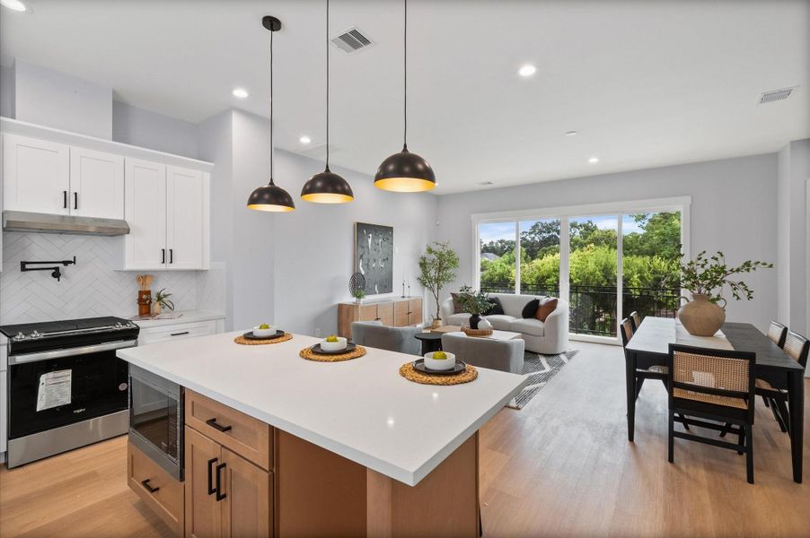 Furnished interior view inside a new home in , Houston (Image 6).