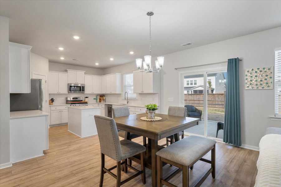 Furnished interior view inside a new home in Sweetgrass at Summers Corner, Summerville (Image 34).