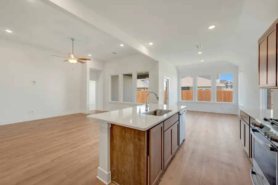 Furnished interior view inside a new home in The Meadows, Denton (Image 7).
