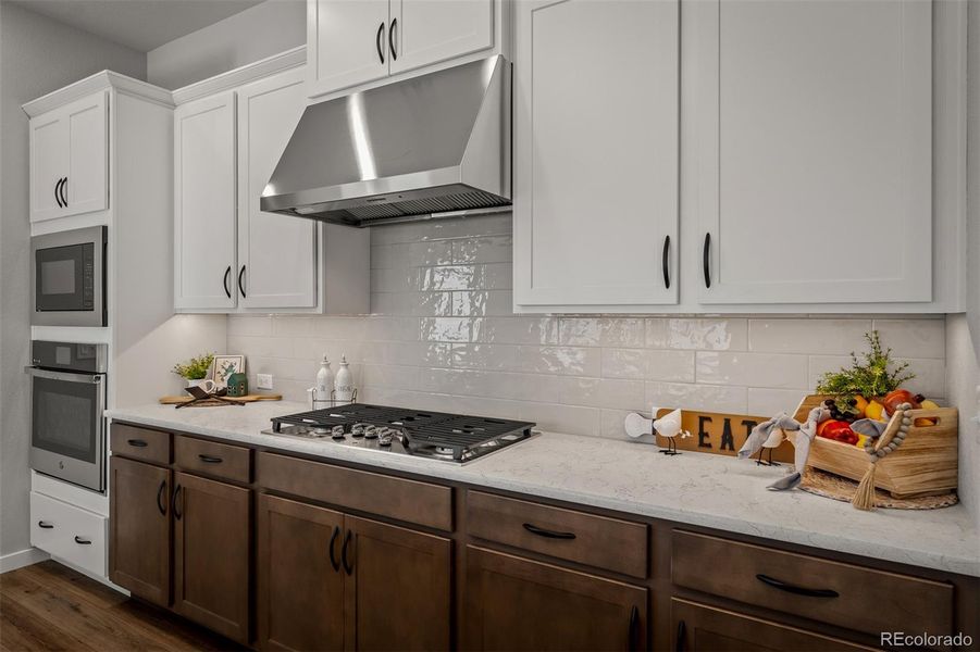 Furnished interior view inside a new home in Revel Crossing at Wolf Ranch – The Outlook Collection, Colorado Springs (Image 11).