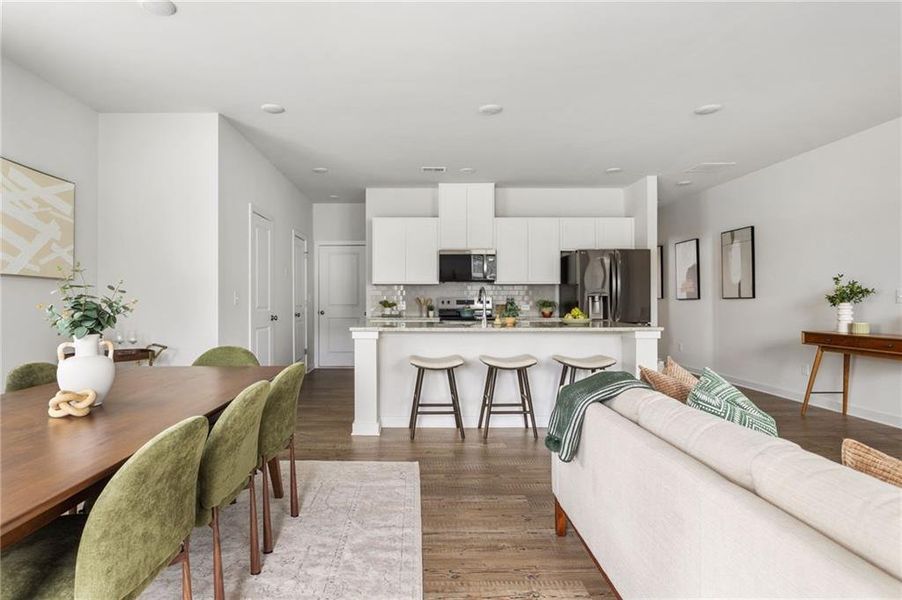 Furnished interior view inside a new home in , Lawrenceville (Image 14).