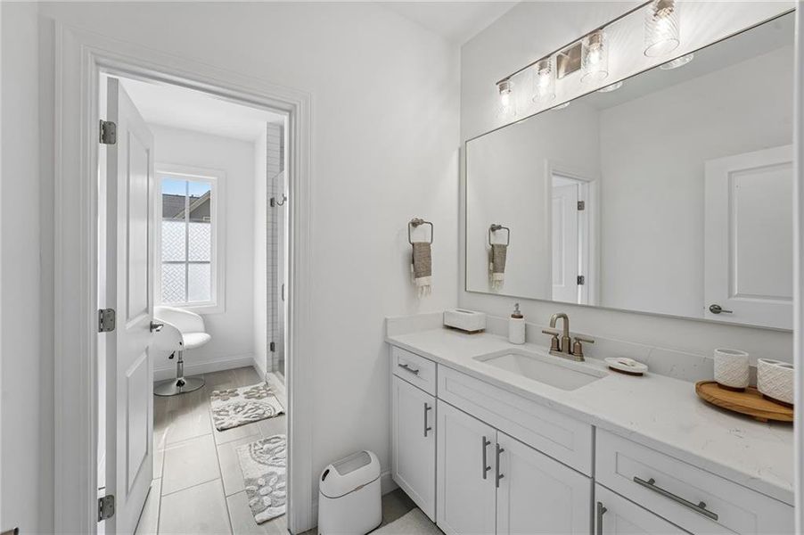 Furnished interior view inside a new home in Lakeside at River Green, Canton (Image 46).