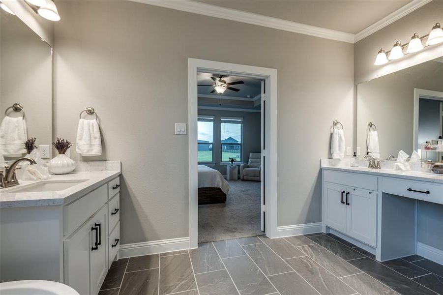 Furnished interior view inside a new home in Lynx Hollow Estates, Forney (Image 12).