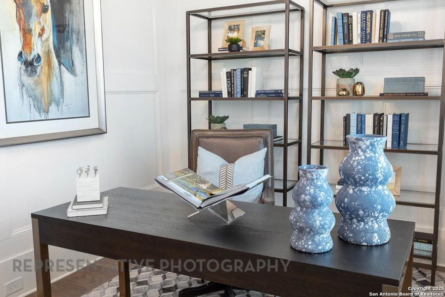 Furnished interior view inside a new home in Alsatian Oaks: 50ft. lots, Castroville (Image 23).