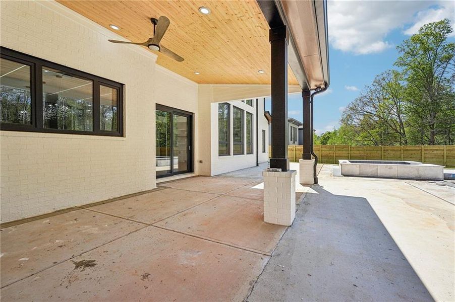 Exterior details and patio area of a home in , Sugar Hill (Image 33).