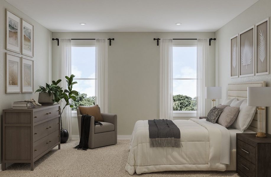 Representative furnished interior of a home built from the Addison by Beazer Homes in Ashley Walk Townes, Charleston (Image 7).
