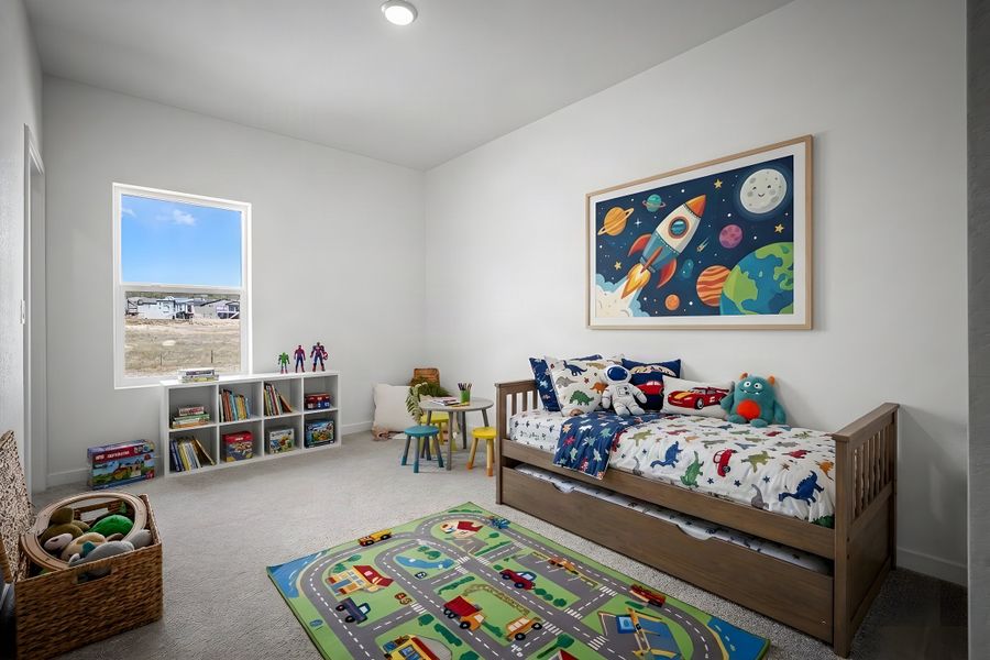Furnished interior view inside a new home in Elevate at Wolf Ranch, Colorado Springs (Image 5).