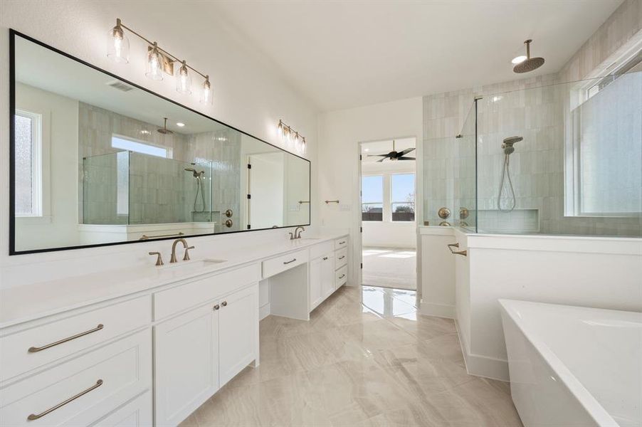 Furnished interior view inside a new home in NorthGlen, Haslet (Image 9).