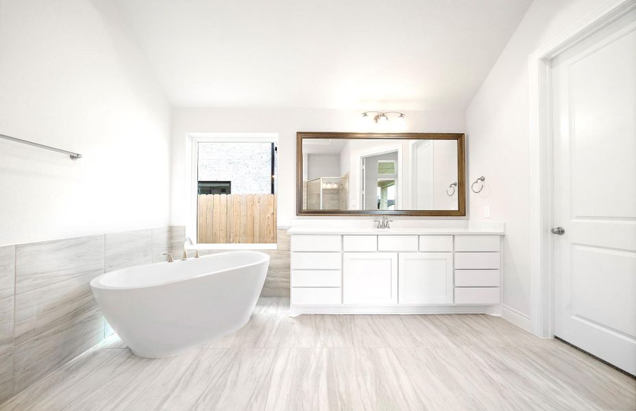 Furnished interior view inside a new home in Audubon 60', Magnolia (Image 15).