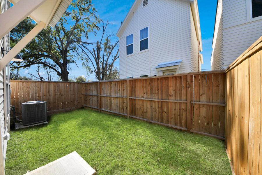 Exterior details and patio area of a home in , Houston (Image 26).