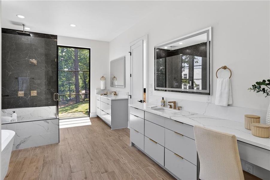 Furnished interior view inside a new home in , Alpharetta (Image 22).