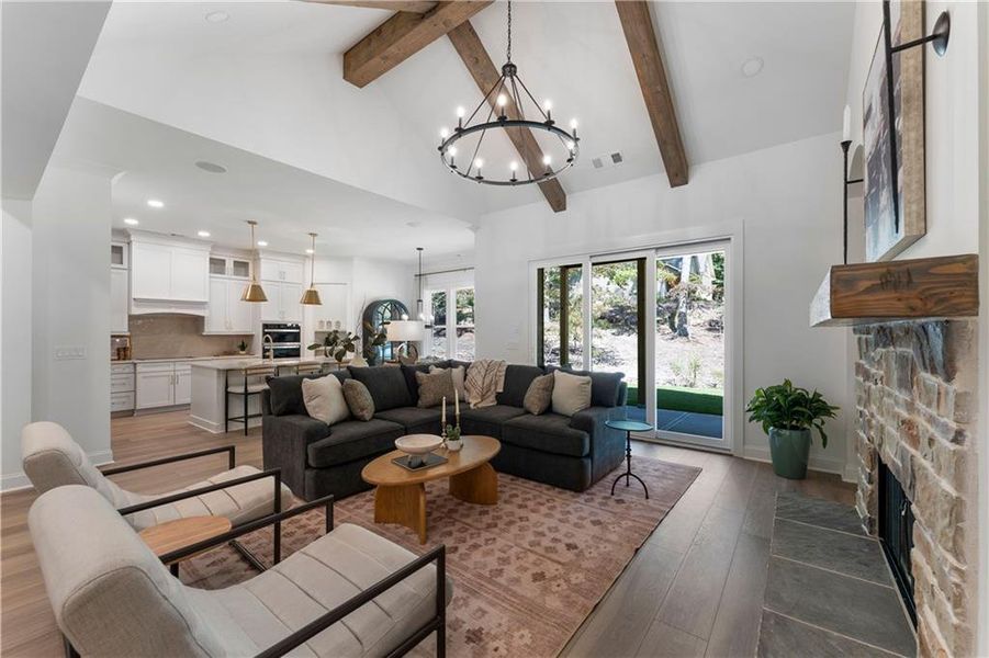 Furnished interior view inside a new home in , Waleska (Image 9). Furnished interior view inside a new home in , Waleska (Image 9).