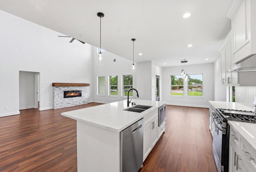 Furnished interior view inside a new home in , Houston (Image 12).
