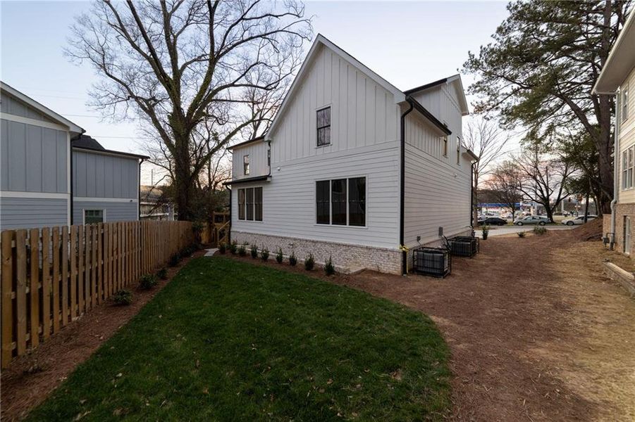 Exterior details and patio area of a home in , Atlanta (Image 2).