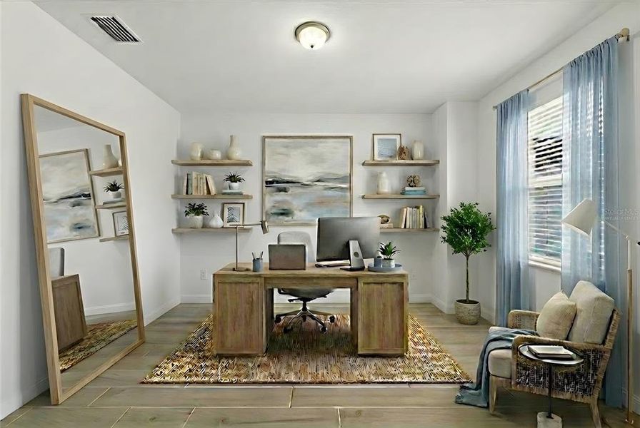 Furnished interior view inside a new home in Heritage Landing, Punta Gorda (Image 19).