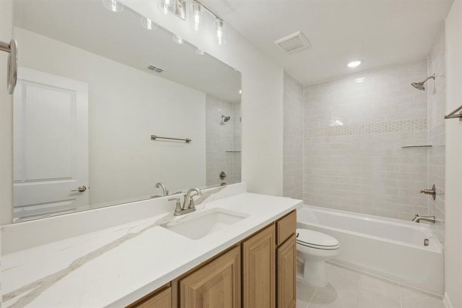 Furnished interior view inside a new home in Wildflower Ranch 60-65, Justin (Image 10). Furnished interior view inside a new home in Wildflower Ranch 60-65, Justin (Image 10).