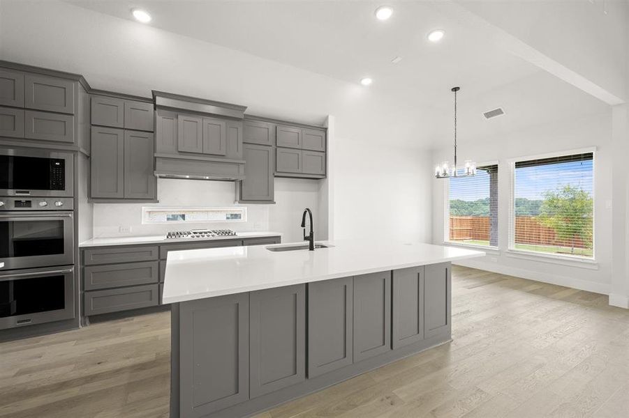 Furnished interior view inside a new home in Hidden Lakes Estates, DeSoto (Image 10). Furnished interior view inside a new home in Hidden Lakes Estates, DeSoto (Image 10).