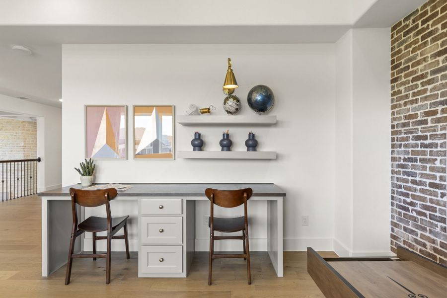 Representative furnished interior of a home built from the 6051 by Tradition Homes in StarView, Prosper (Image 44).