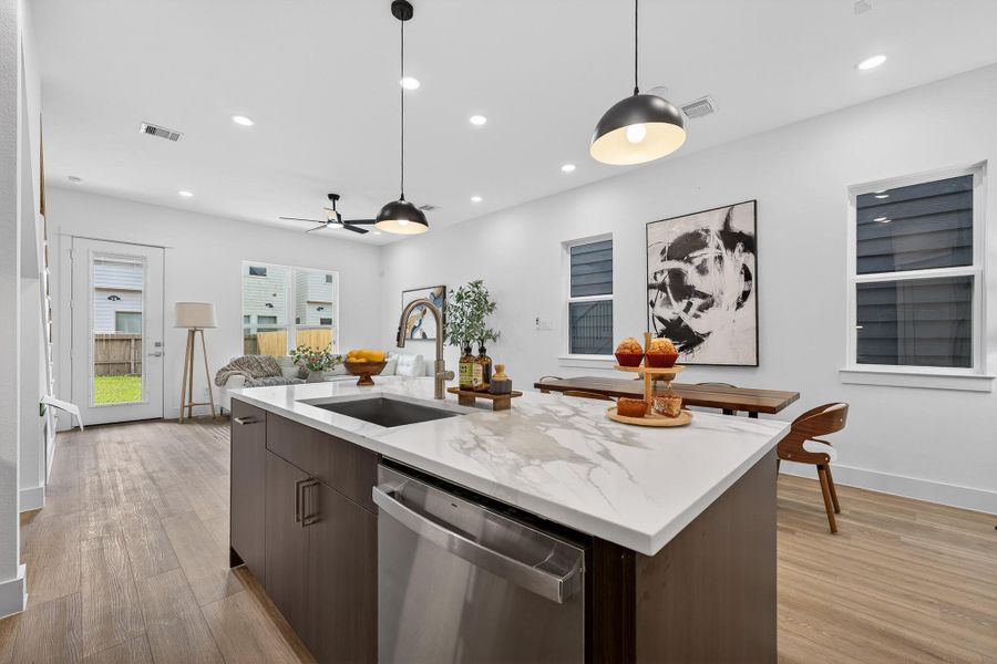 Furnished interior view inside a new home in , Houston (Image 11).