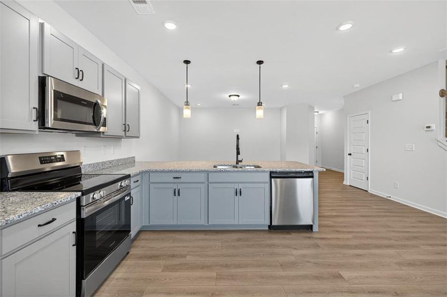 Furnished interior view inside a new home in Sanders Park, Austell (Image 9).