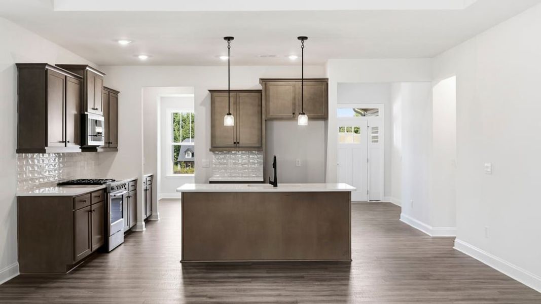 Furnished interior view inside a new home in Blue Ridge Trail, Fountain Inn (Image 7).