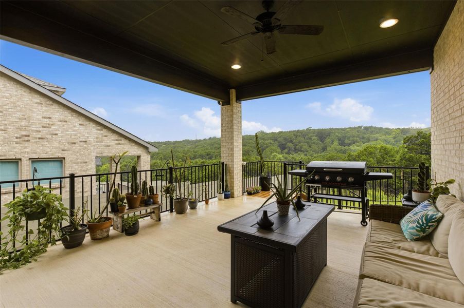 Exterior details and patio area of a home in Wolf Ranch, Georgetown (Image 3).