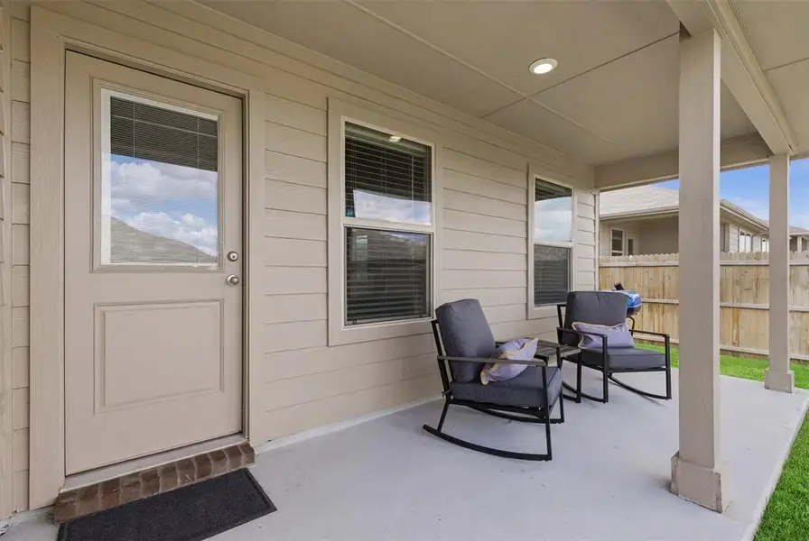 Exterior details and patio area of a home in Cresson Estates, Cresson (Image 26). Exterior details and patio area of a home in Cresson Estates, Cresson (Image 26).