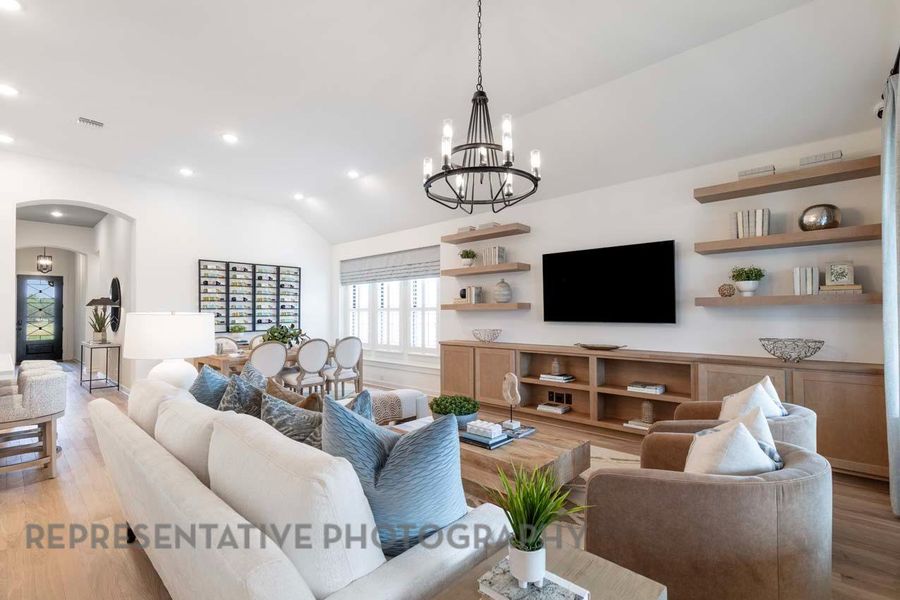 Furnished interior view inside a new home in Wolf Ranch: 46ft. lots, Georgetown (Image 19).