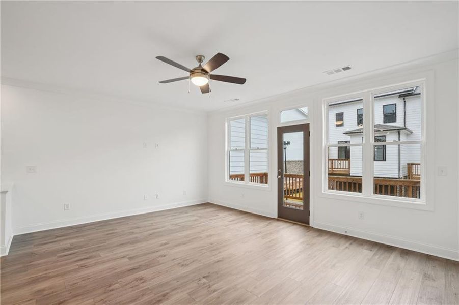 Spacious, unfurnished interior of a new home in Palisades Townhomes, Cumming (Image 22).