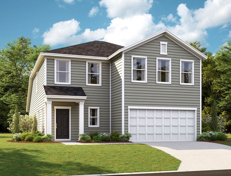 Representative exterior photo of a completed home built from the Washington by Ashton Woods in Watson Hill, Summerville, SC (Image 2).