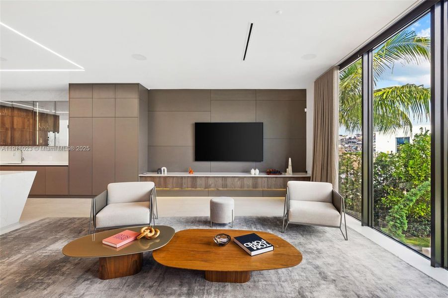 Furnished interior view inside a new home in , Miami (Image 44).