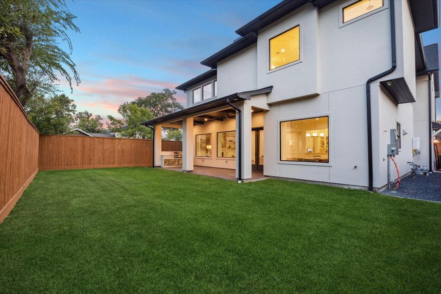 Exterior details and patio area of a home in , Houston (Image 4).