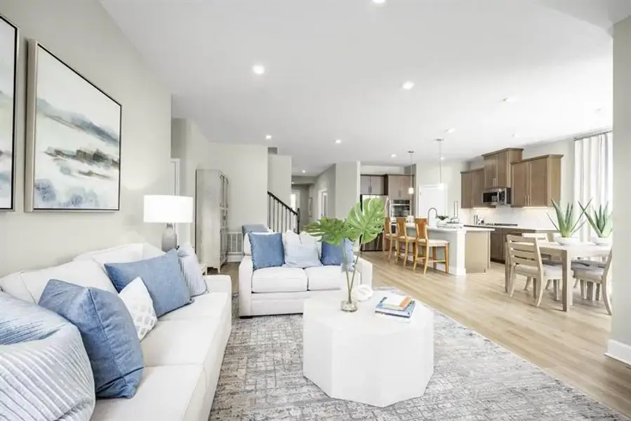 Representative furnished interior of a home built from the Panama by Ryan Homes in Seminole Palms, Palm Coast (Image 6).