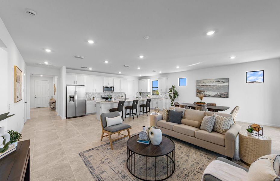 Furnished interior view inside a new home in Del Webb Naples, Immokalee (Image 7).