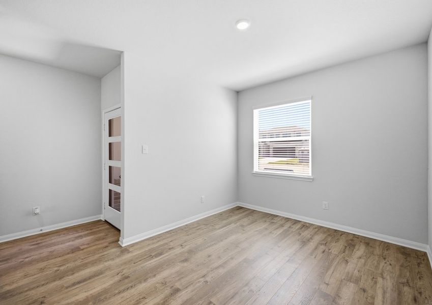 Dining room highlighting beautiful vinyl flooring in Montgomery floor plan