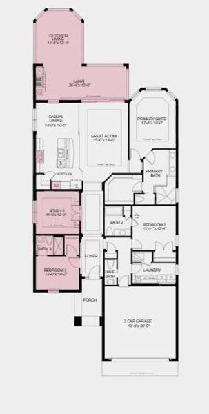 Additional Highlights Include: Tray ceiling at great room/primary suite/study/foyer, bedroom 3 with bath 3 in place of flex, gourmet kitchen, 8' interior doors, covered outdoor living, study in place of dining room, and outdoor kitchen with vent hood.