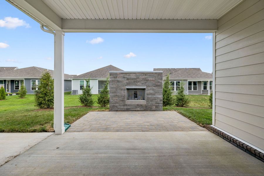Exterior details and patio area of a home in Del Webb Barton Village, Lebanon (Image 36).