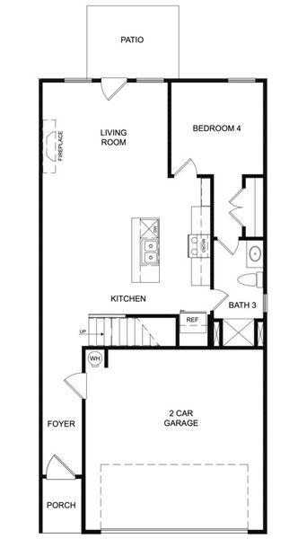 2D floor plan layout for the The Waldorf by Direct Residential Communities in Creekside Village Phase II, Lithonia, GA (Image 3). 2D floor plan layout for the The Waldorf by Direct Residential Communities in Creekside Village Phase II, Lithonia, GA (Image 3).