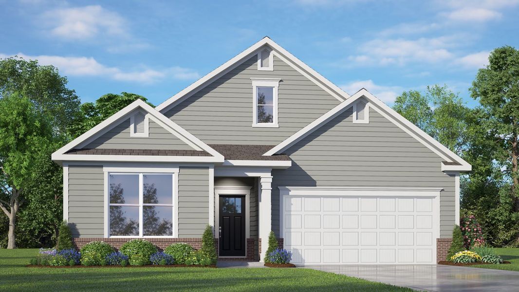 Representative exterior photo of a completed home built from the CLIFTON by D.R. Horton in The Villas at Galvins Ridge, Sanford, NC (Image 1). Representative exterior photo of a completed home built from the CLIFTON by D.R. Horton in The Villas at Galvins Ridge, Sanford, NC (Image 1).