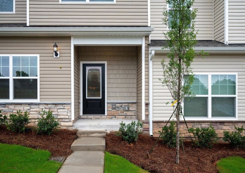 The Cedar has a front porch. The Cedar has a front porch.