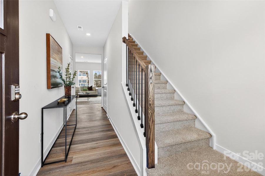 Furnished interior view inside a new home in Reedy Creek Preserve, Charlotte (Image 7).